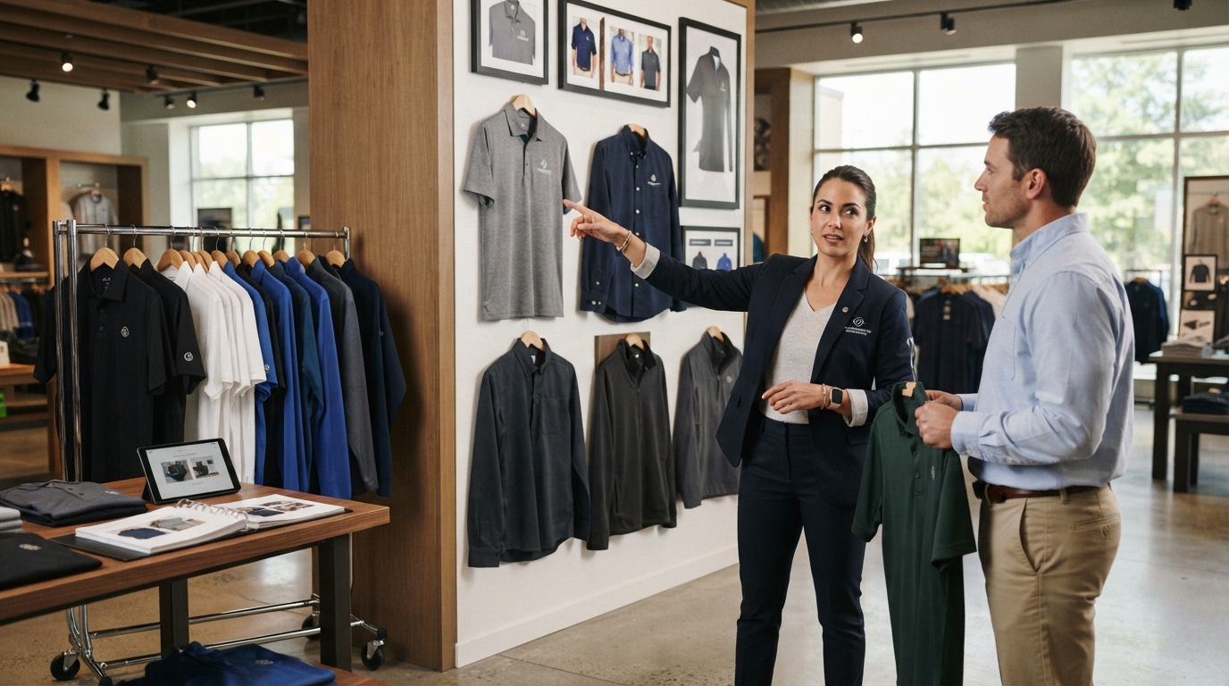 looking at branded apparel